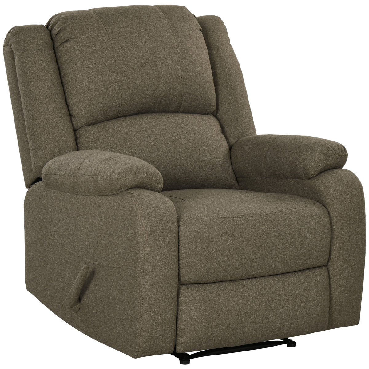 Recliner chair, reclining function and footrest, adjustable, up to 150 kg, steel frame, 90 x 96 x 98 cm, brown