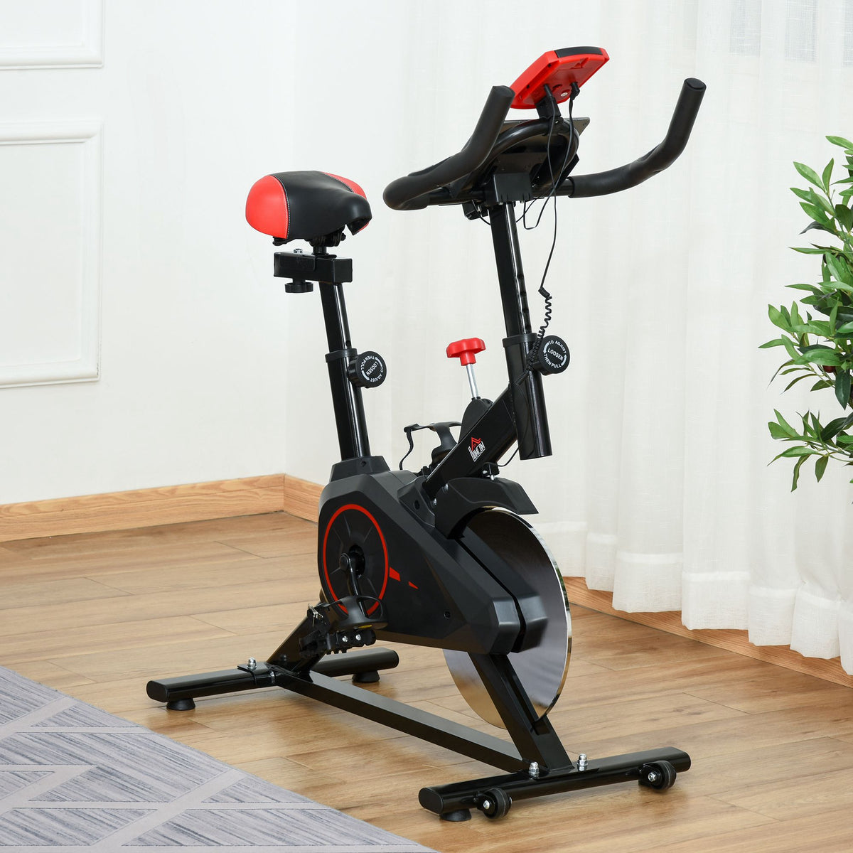 Indoor Cycling Bike Trainer Home Gym Exercise Bike Fitness Bike 85 x 46 x 114 cm (2)