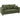 2-seater corduroy sofa with a wide, deep seat and spring core upholstery, green