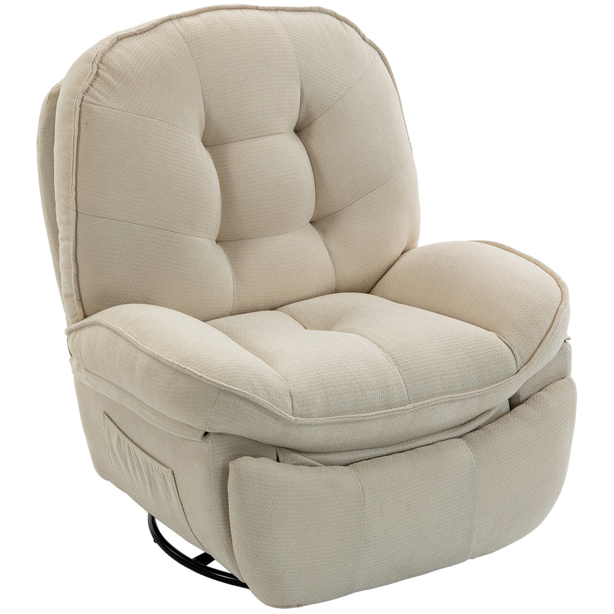 Recliner armchair, TV chair with reclining function, swivel lounge chair with rocking function, for living room