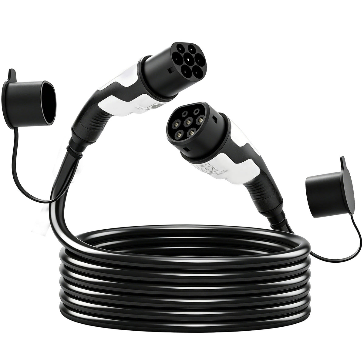 Type 2 EV charging cable, 11 kW, 16 A, Mode 3, 3-phase, 5 m – extension cable for electric cars & plug-in