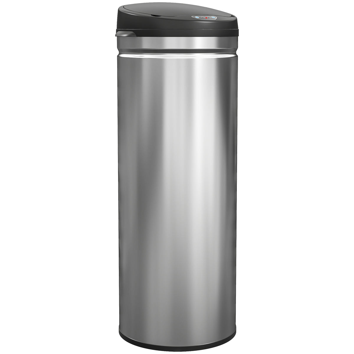 50-liter sensor trash can with soft-close function, touchless stainless steel waste bin for hygienic kitchens