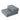 Pet stairs, pet mat, 2 steps, foldable up to 7 kg, dog stairs, steps, mat for cats and dogs, grey, L45 x W39 x