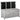 Garden box, weather-resistant, breathable, cushion box, storage box, spruce wood, grey, 127 x 56 x 60 cm