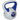 Kettlebell, 12 kg, flat base, large handle, plastic coating, blue, 26 x 17 x 29 cm