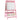 Kids 3-in-1 easel, children's board with chalkboard, whiteboard, paper roll, 2 storage boxes, for ages 3-8, pink