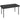 Side table rectangular balcony table made of steel, easy-care for balcony, garden, terrace, porch, 90x50x43 cm