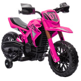 Electric motorcycle for children, 12V kids' motorcycle with training wheels, children's vehicle with horn and