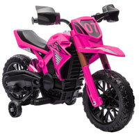 Electric motorcycle for children, 12V kids' motorcycle with training wheels, children's vehicle with horn and