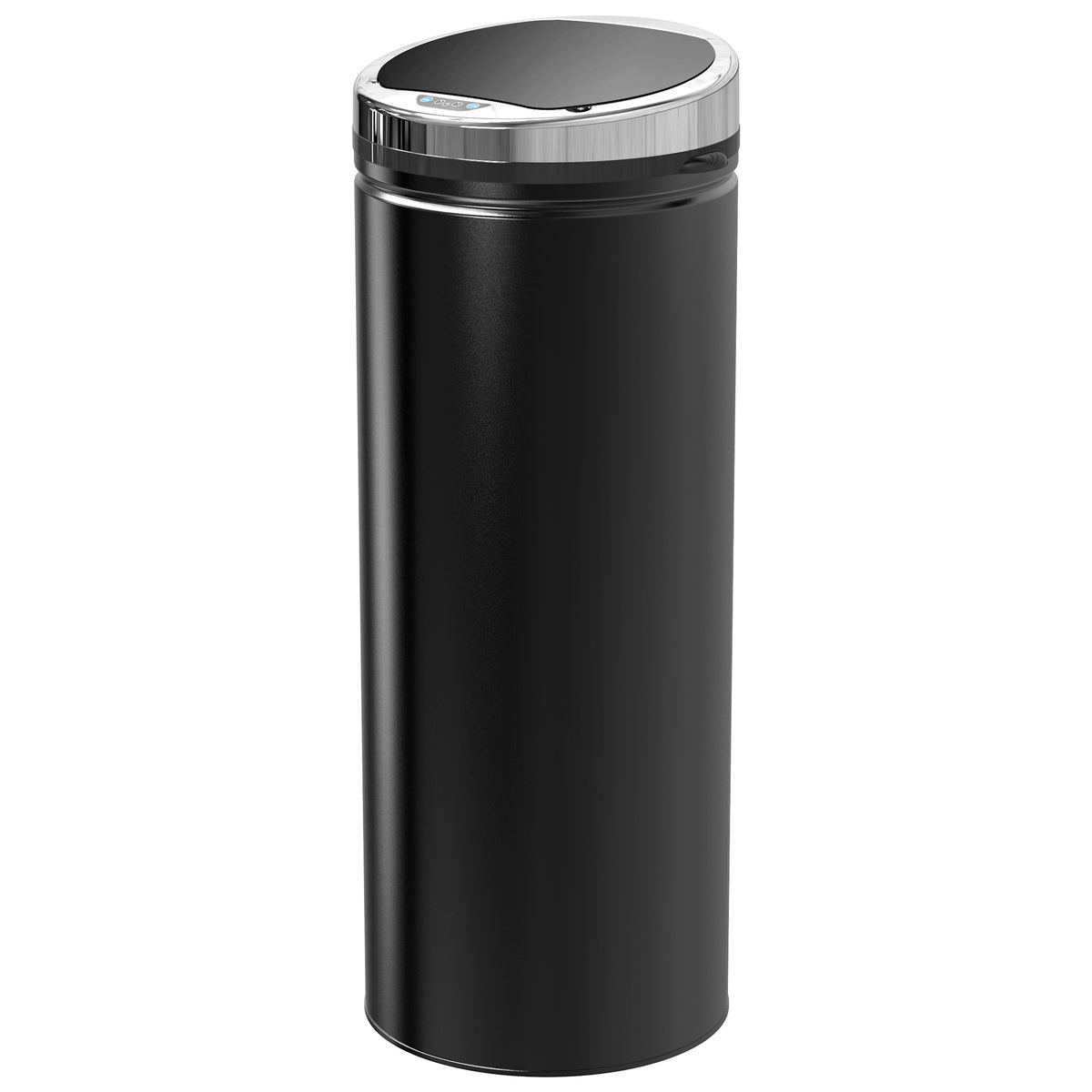 Motion sensor trash can, stainless steel, 30.5 cm x 30.5 cm x 81.5 cm, black