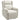 Recliner chair, adjustable upholstered armchair with footrest, 160° tilt, linen look, quick assembly, beige