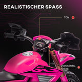 Electric motorcycle for children, 12V kids' motorcycle with training wheels, children's vehicle with horn and (6)