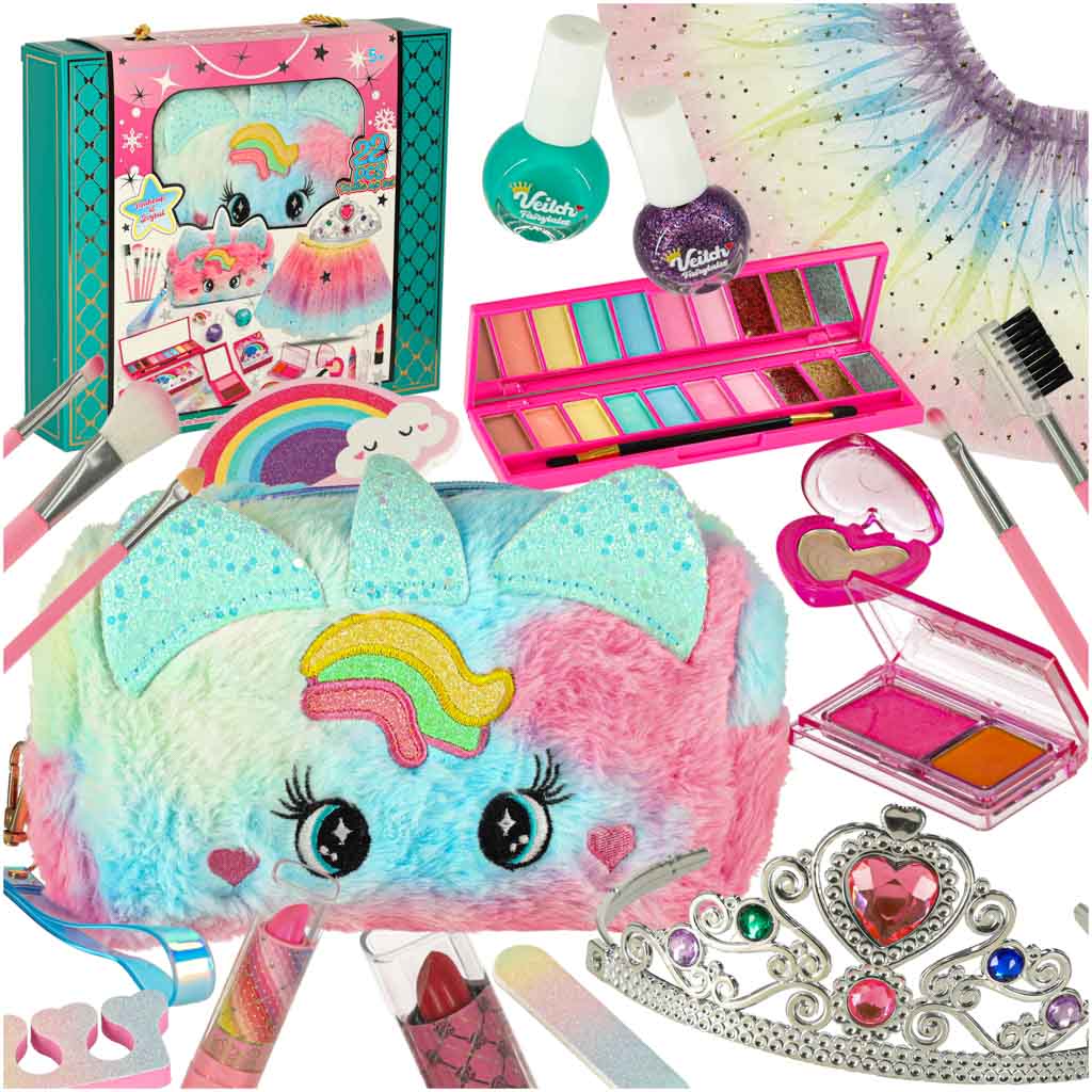 IKONKA Make up Kosmetik Make up Lacke Handtasche Rock Set 22 Artikel