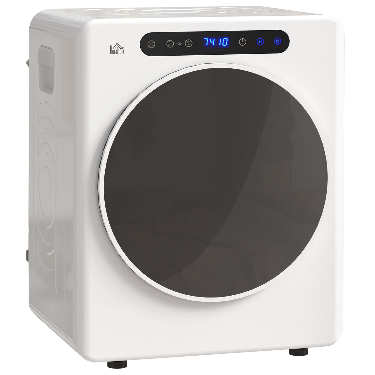 Tumble dryer, 6 programs, 40-60℃, 5 kg capacity, compact, touch control, white