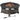 Fire pit with poker, spark screen, fire basket, round fire table, fireplace for garden, camping, BBQ, steel