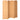 Room divider, 4-panel foldable partition, wicker pattern, pine wood, natural wood