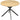Round dining table for 4 people, industrial style kitchen table with steel legs, for dining room, kitchen, oak