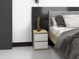 Nachttisch Malwa M2 WEISS SONOMA – Produktabbildung 3
