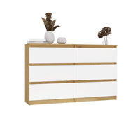 Kommode Malwa M6 120 EICHE ARTISAN WEISS – Produktabbildung 5