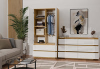Kommode Malwa M6 120 EICHE ARTISAN WEISS – Produktabbildung 8