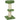 Cat tree 91cm play tree with cat bed, lamb wool platform green