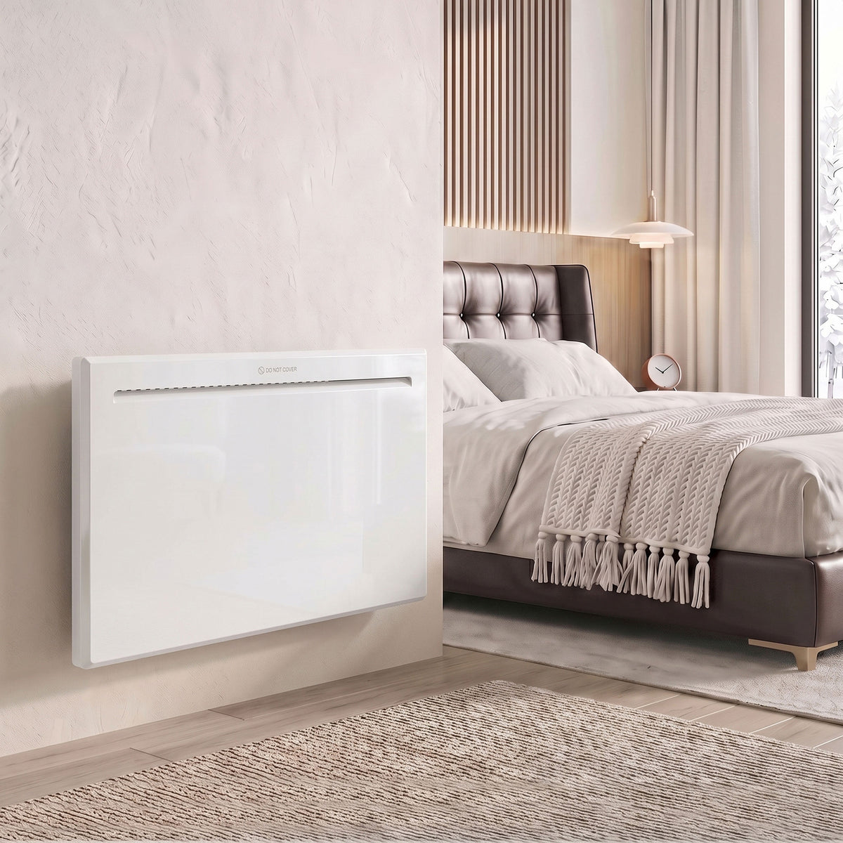 Smart panel heater 1500 W, freestanding/wall-mounted, electric heater with 7-day timer, window detection, frost (2)
