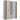 KLEIDERSCHRANK AVA 150 CM SPIEGEL 2 SCHUBLADEN GERILLTE FRONT EICHE EVOKE KASCHMIR BEIGE
