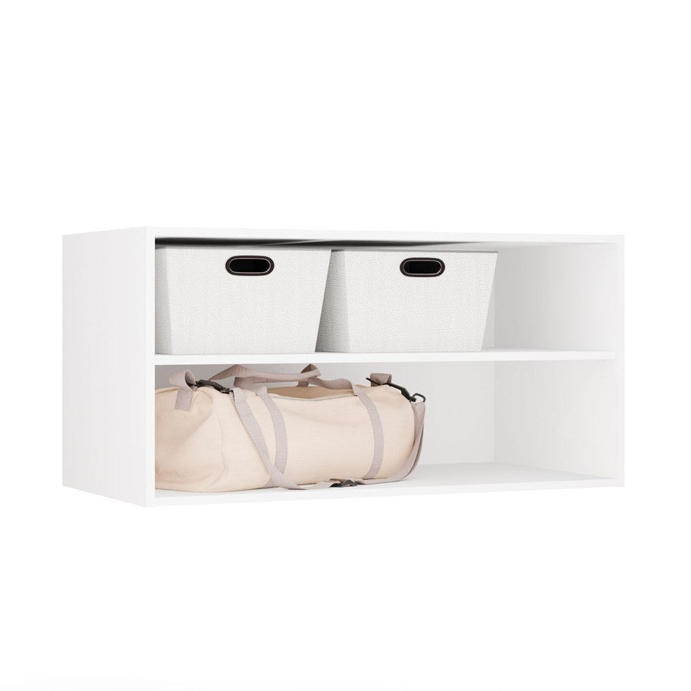 AUFSATZ 100 OPENO WEISS Regal für modulare Garderobe 100 cm Schlafzimmer