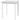 Kitchen table dining table square table, modern design, 75 cm x 75 cm x 76 cm, white