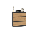 Kommode Malwa M3 ANTHRAZIT ARTISAN – Produktabbildung 3