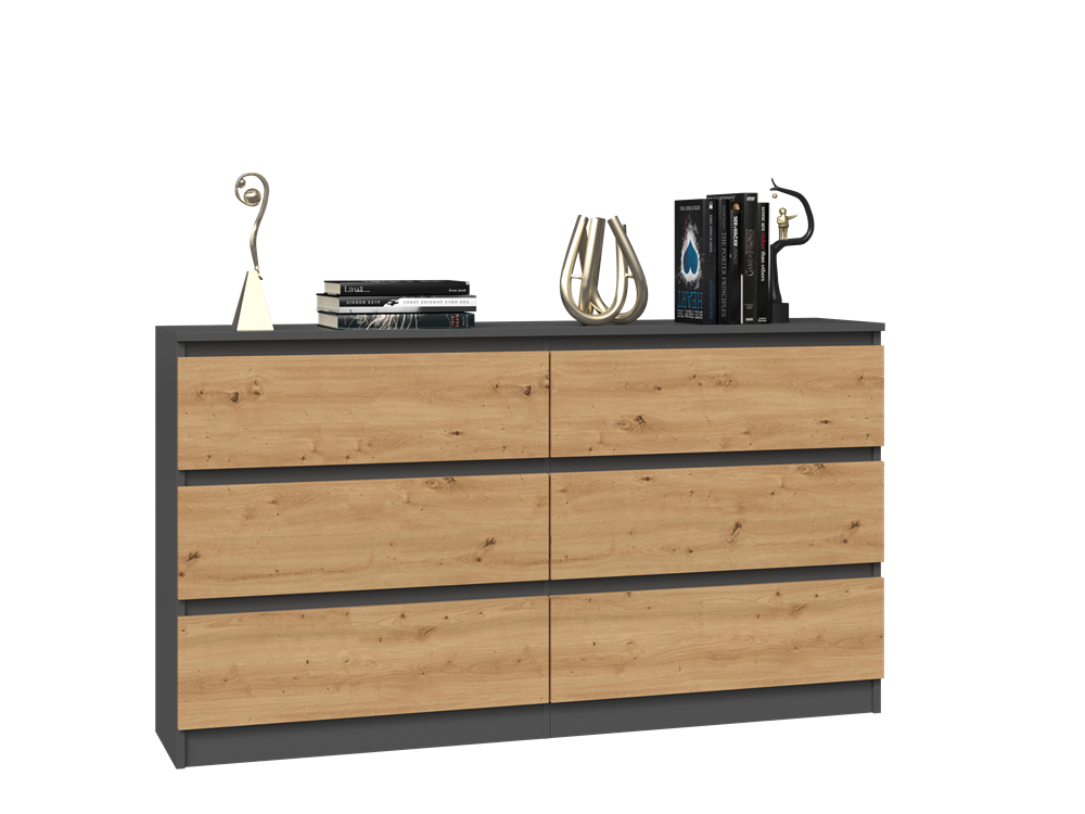 Kommode Malwa M6/140 ANTHRAZIT ARTISAN – Produktabbildung 2