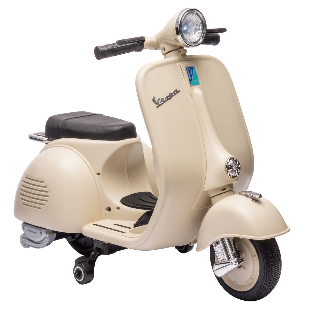 Electric Motorcycle for Kids 6V Electric Motorcycle with Training Wheels, Lithium Battery, Soft Start, Music