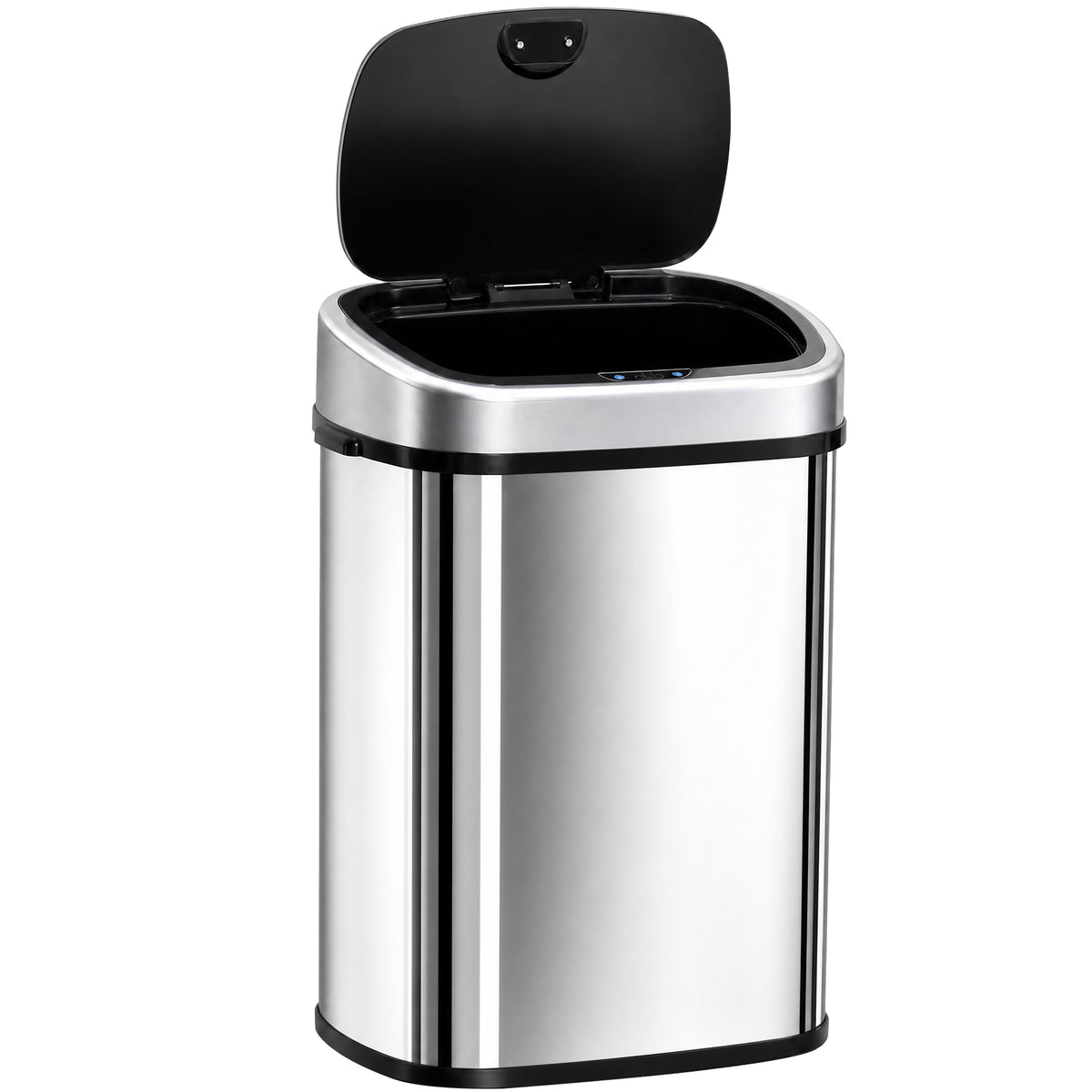 48L Sensor Trash Can Automatic Motion Sensor Bin, Waterproof Stainless Steel Waste Container for Kitchen, Office