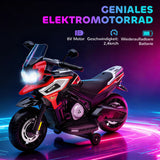Electric motorcycle for children aged 18-36 months, ride-on vehicle, training wheels, lights, music, plastic (4)