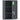 Wall-mounted medicine cabinet with lock, 3-tier steel wall cabinet, 40 x 15 x 53.5 cm, charcoal gray