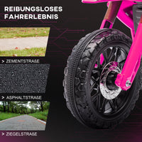 Electric motorcycle for children, 12V kids' motorcycle with training wheels, children's vehicle with horn and (7)