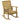 Garden chair, rocking function, wide seat and backrest, natural wood, 64 x 86 x 85 cm