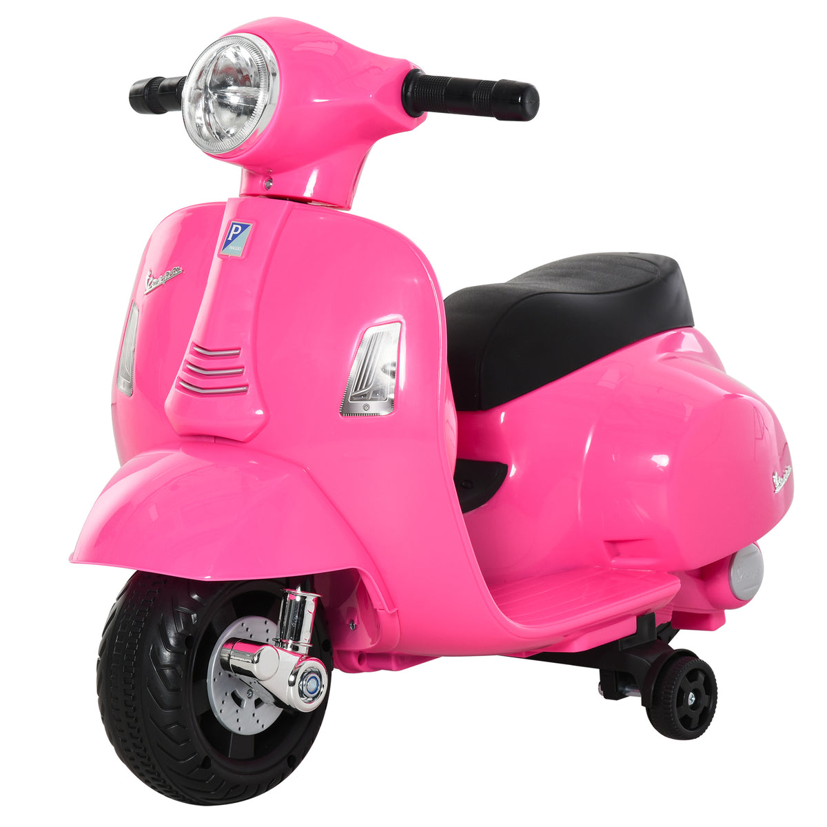 Kids' Electric Motorcycle, 6V Electric Motorcycle with Training Wheels, Headlight, Horn, 3km/h for 1.5-3 Years
