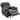 Recliner TV Chair 360° Swivel Massage Chair with Heat, Massage, Chenille Look, Dark Gray