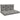 Seat cushion, seat pad, upholstered pad, with button tufting, 120 x 80 x 12 cm, Grey