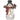 Christmas decoration, snowman with bird, 4 warm white LEDs, battery-operated, 25 x 15.5 x 38 cm