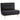 Recliner chair with bed function, for 1 person, modern design, up to 120 kg, 94x78x80cm, black