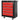 Tool chest, tool cabinet, mobile, 5 drawers, sheet steel, black+red