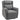 Recliner chair, adjustable upholstered armchair with footrest, 160° tiltable, linen look, quick assembly, dark