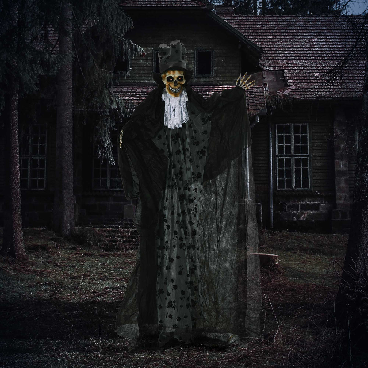 Halloween decoration ghost groom with special effects and sound function 115 cm x 65 cm x 189 cm (2)