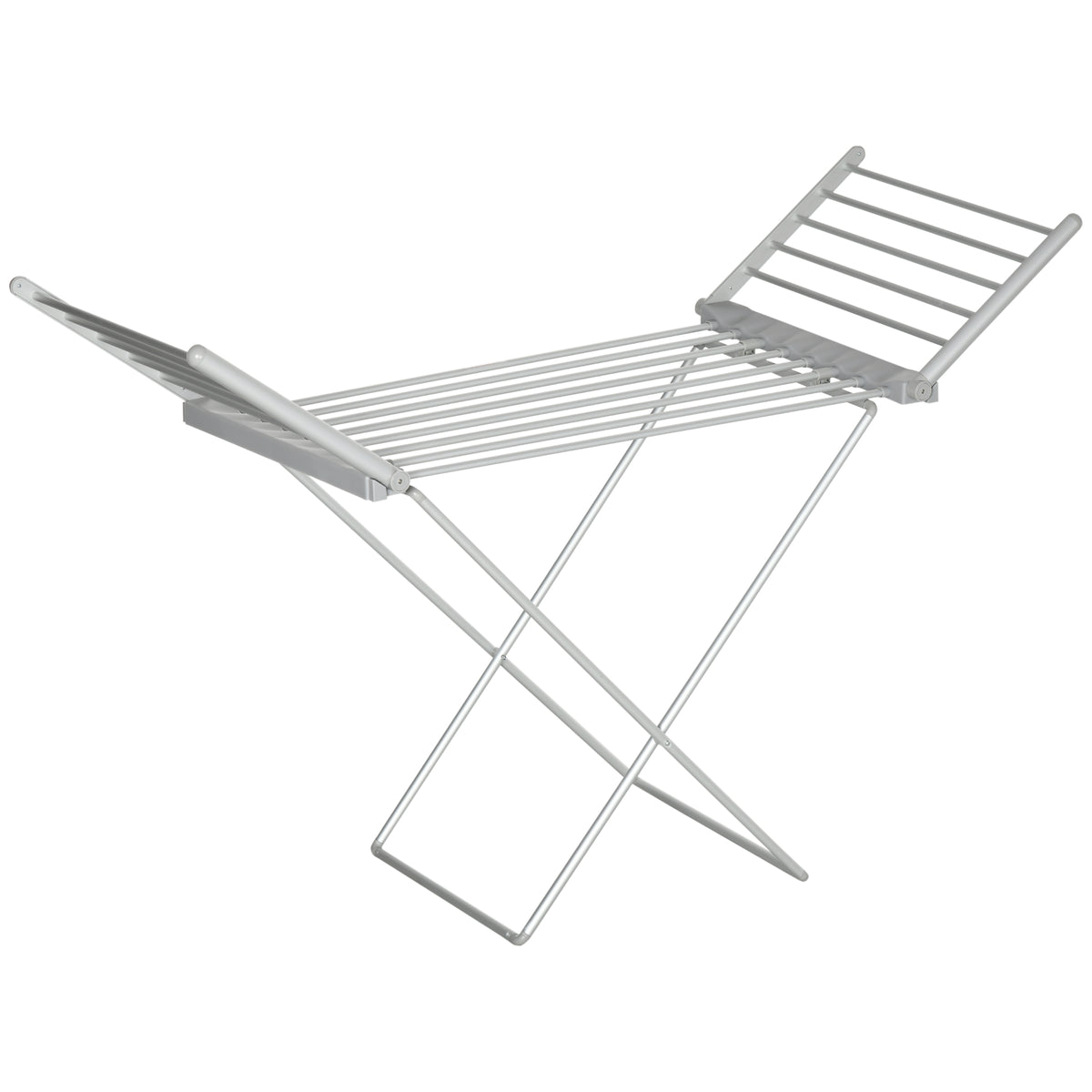 Heated clothes airer, 45-55 °C, foldable, 144L x 53W x 96H cm