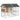 Chicken coop hen house with run, nesting box, pull-out tray, asphalt roof for 4 chickens, 200x104x145cm, wood