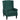 Elegant wingback chair, thickly upholstered, removable cover, 74 x 86 x 102 cm, dark green