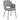 Dining chair, corduroy cover, shell shape, metal legs, floor protectors, grey