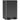 2 x 28 L double waste bin, pedal-operated, easy to clean, stainless steel, plastic, black